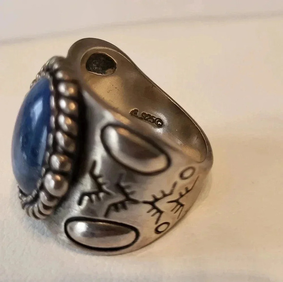 Sterling RELIOS CAROLYN POLLACK 925 Blue Lapis Ring(6) - Picture 6 of 6